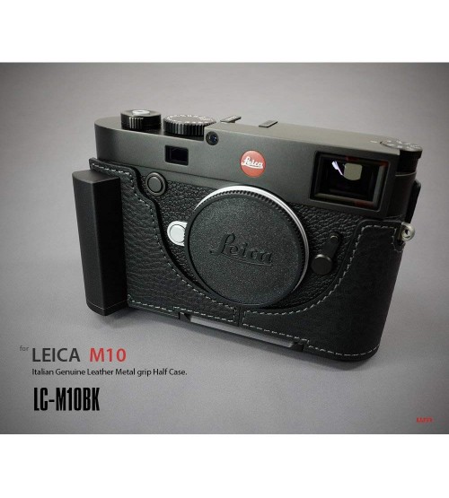 Leather Metal Grip Half Case LC-M10BK for Leica M10